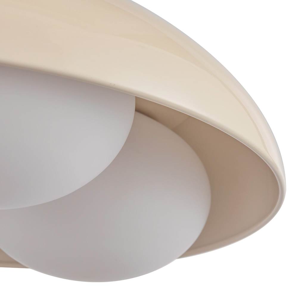 Alora Lighting FM495316PWOP Pearl White,Opal Glass Robyn 16-in Pearl White/opal Glass Socket Flush Mount Image 2