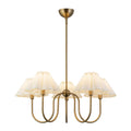 Alora Lighting CH610530BGFW Brushed Gold,Folded White Rosemary 31-in Brushed Gold/folded White Socket Chandelier Image 1