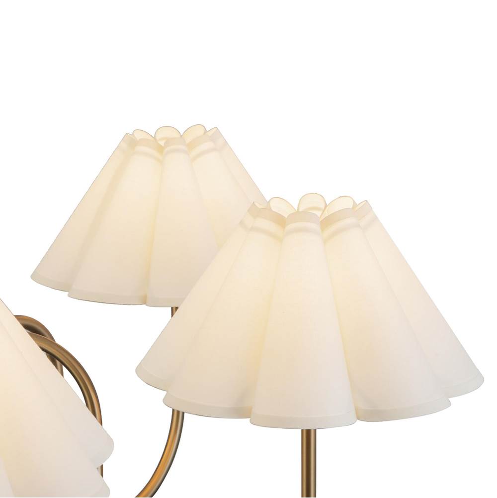 Alora Lighting CH610530BGFW Brushed Gold,Folded White Rosemary 31-in Brushed Gold/folded White Socket Chandelier Image 3