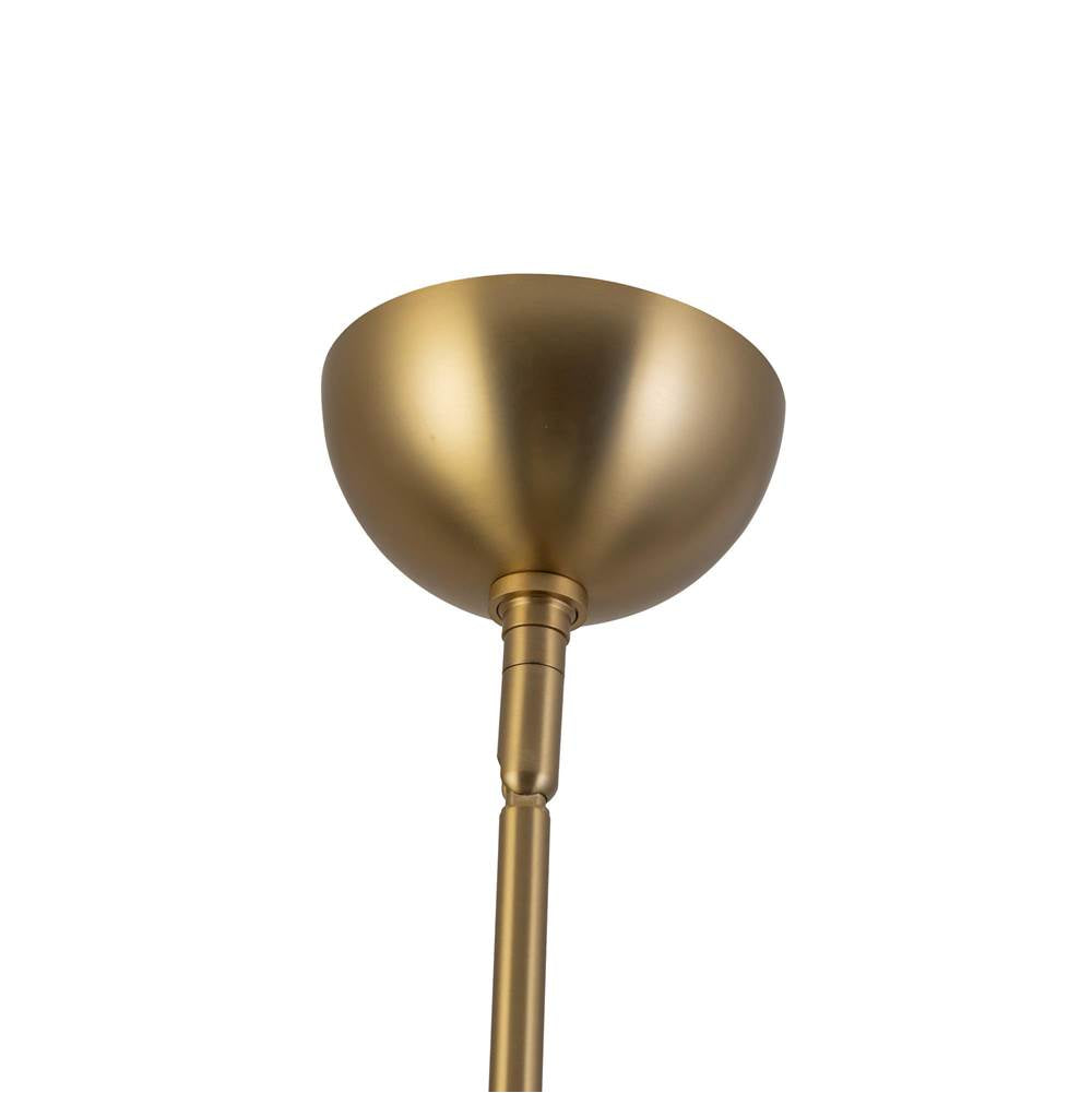 Alora Lighting CH610530BGFW Brushed Gold,Folded White Rosemary 31-in Brushed Gold/folded White Socket Chandelier Image 2