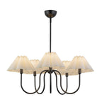 Alora Lighting Rosemary 31-in Brushed Gold/folded White Socket Chandelier