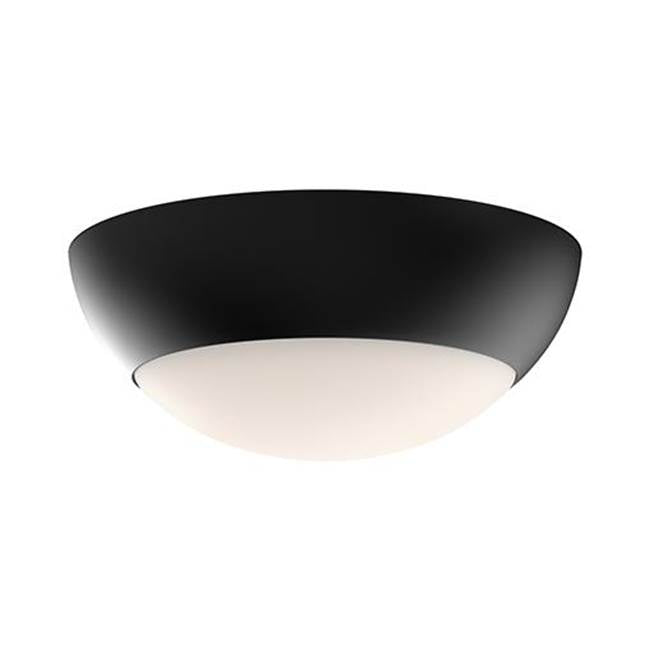 Alora Lighting Rubio 11-in Aged Gold/opal Matte Glass 2 Lights Flush Mount
