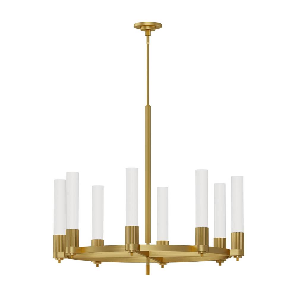 Alora Lighting CH416108BG Brushed Gold Rue 38-in Brushed Gold 8 Lights Chandeliers Image 1