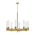 Alora Lighting CH416108BG Brushed Gold Rue 38-in Brushed Gold 8 Lights Chandeliers Image 1