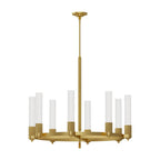 Alora Lighting CH416108BG Brushed Gold Rue 38-in Brushed Gold 8 Lights Chandeliers Image 1