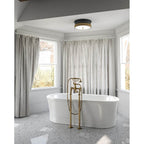 Alora Lighting Rue 14-in Brushed Gold 3 Lights Flush Mount