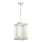 Alora Lighting PD339415PNCR-UNV Polished Nickel,Ribbed Glass Sabre 11-in Polished Nickel/ribbed Glass Led Pendant Image 1