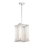 Alora Lighting Sabre 11-in Polished Nickel/ribbed Glass Led Pendant