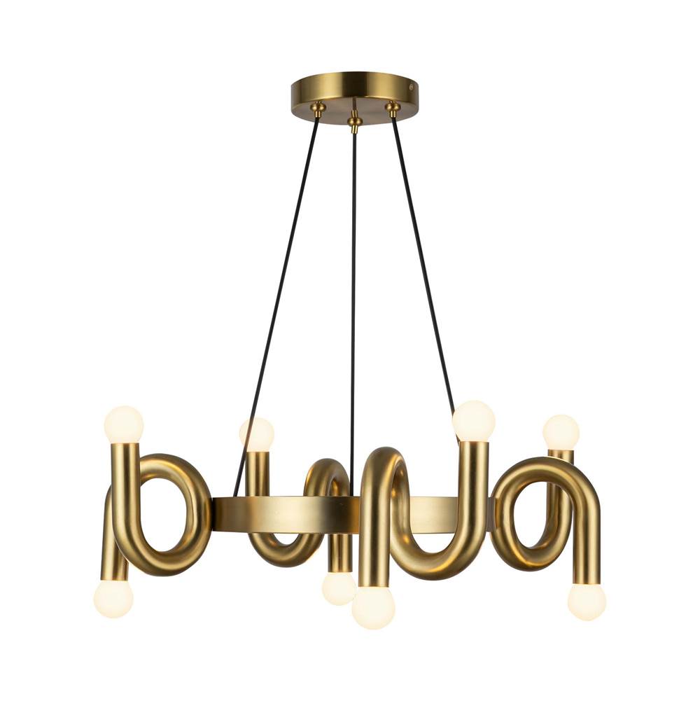Alora Lighting CH420823BG Brushed Gold Sadie 23-in Brushed Gold Socket Chandelier Image 1