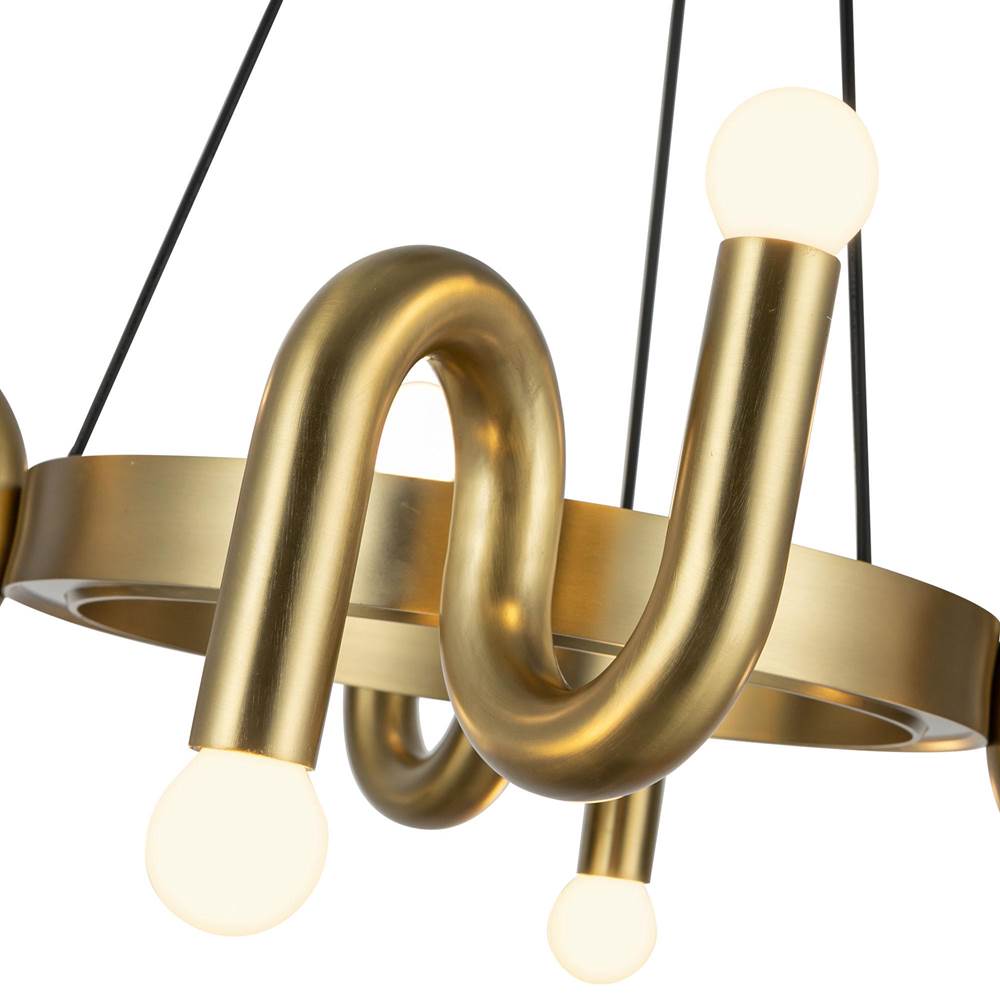 Alora Lighting CH420823BG Brushed Gold Sadie 23-in Brushed Gold Socket Chandelier Image 2