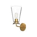 Alora Lighting Salem 6-in Brushed Gold/clear Glass 1 Light Wall/vanity