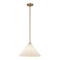 Alora Lighting PD451814AGOP Aged Gold,Opal Glass Serena 14-in Aged Brass/opal Glass 1 Light Pendant Image 1