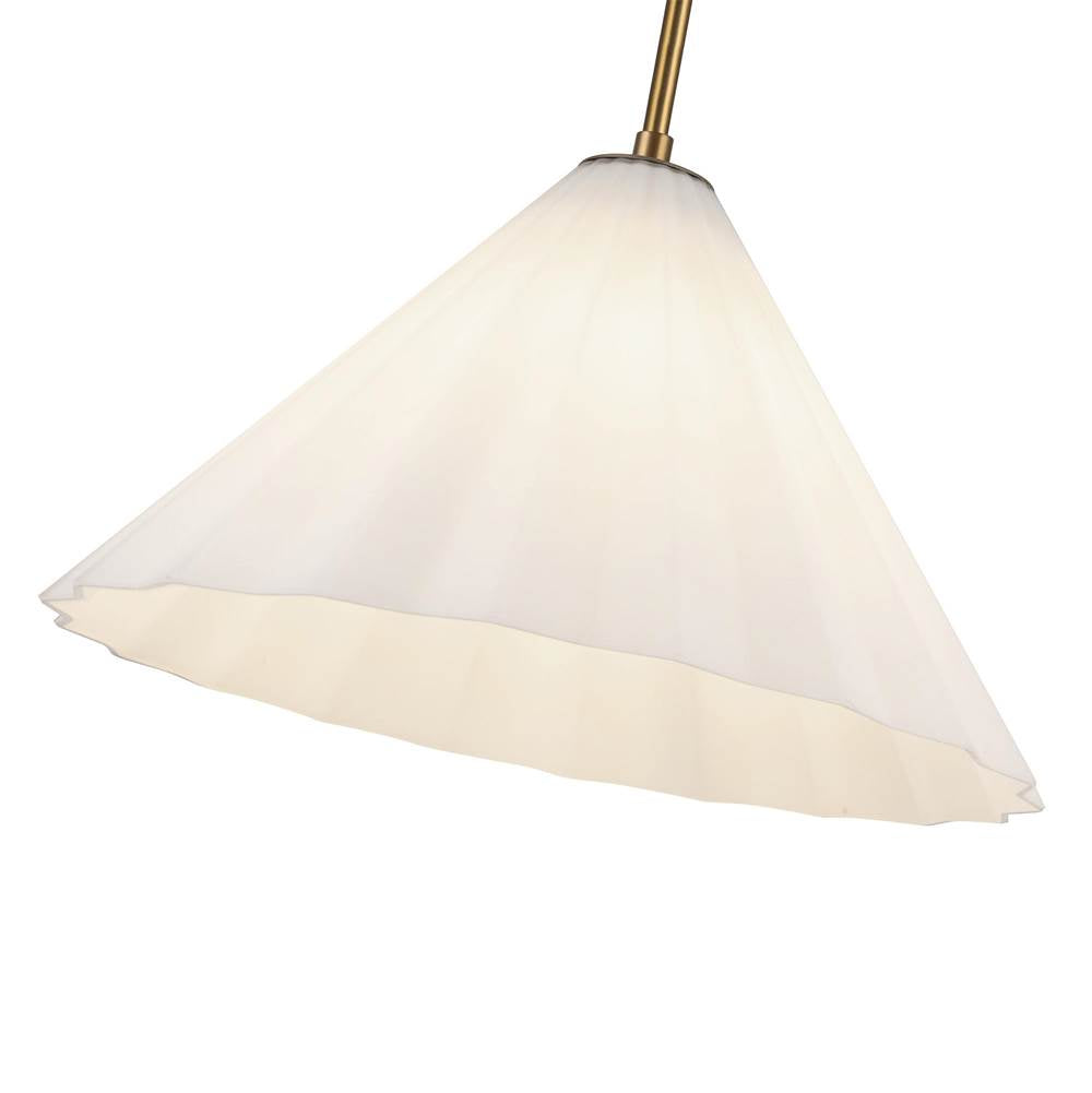 Alora Lighting PD451814AGOP Aged Gold,Opal Glass Serena 14-in Aged Brass/opal Glass 1 Light Pendant Image 2