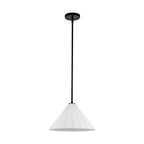 Alora Lighting Serena 14-in Aged Brass/opal Glass 1 Light Pendant