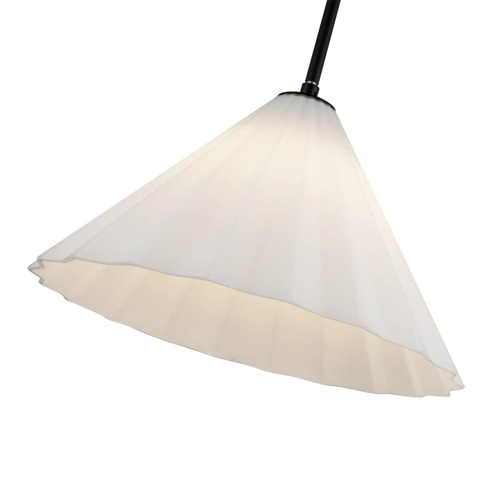 Alora Lighting PD451814MBOP Matte Black,Opal Glass Serena 14-in Matte Black/opal Glass 1 Light Pendant Image 2