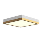 Alora Lighting Sydney 11-in Aged Gold/matte Black Led Flush Mount