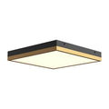 Alora Lighting Sydney 14-in Aged Gold/matte Black Led Flush Mount