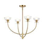Alora Lighting CH515226BGCL Brushed Gold,Clear Glass Sylvia 26-in Brushed Gold/clear Glass 4 Lights Chandelier Image 1
