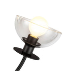 Alora Lighting CH515226MBCL Matte Black,Clear Glass Sylvia 26-in Matte Black/clear Glass 4 Lights Chandelier Image 2
