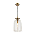 Alora Lighting PD515408BGCL Brushed Gold,Clear Glass Sylvia 8-in Brushed Gold/clear Glass 1 Light Pendant Image 4