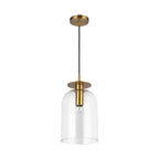 Alora Lighting PD515408BGCL Brushed Gold,Clear Glass Sylvia 8-in Brushed Gold/clear Glass 1 Light Pendant Image 3