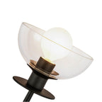Alora Lighting WV515205MBCL Matte Black,Clear Glass Sylvia 5-in Matte Black/clear Glass 1 Light Wall Vanity Image 3