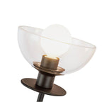Alora Lighting WV515212MBCL Matte Black,Clear Glass Sylvia 12-in Matte Black/clear Glass 2 Lights Wall Vanity Image 2
