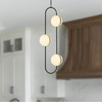 Alora Lighting Tagliato 3 Head Matte Black/brushed Gold Led Pendant