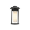 Alora Lighting EW526312BKGO Black,Glossy Opal Glass Tenko 12-in Black/glossy Opal Glass 1 Light Exterior Wall Image 1