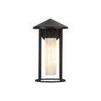 Alora Lighting EW526312BKGO Black,Glossy Opal Glass Tenko 12-in Black/glossy Opal Glass 1 Light Exterior Wall Image 1