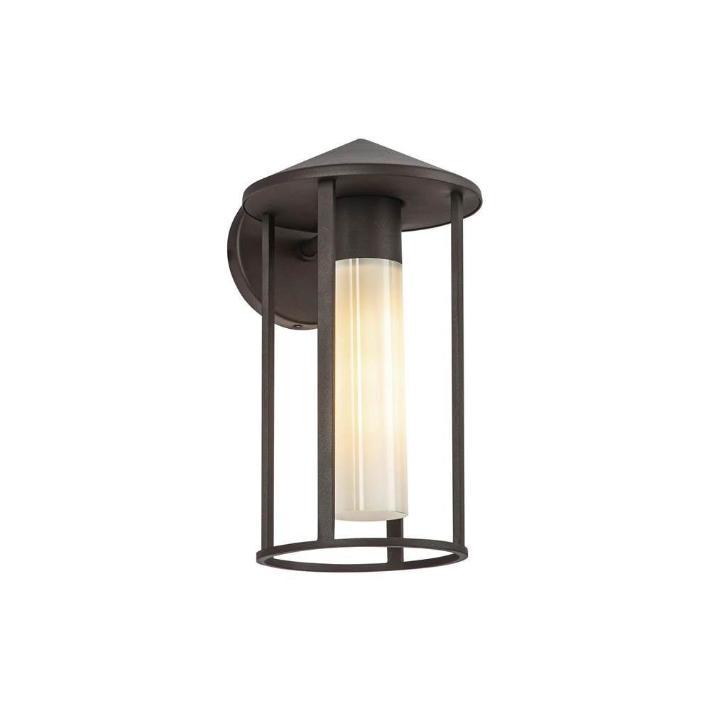 Alora Lighting EW526312BZGO Bronze,Glossy Opal Glass Tenko 12-in Bronze/glossy Opal Glass 1 Light Exterior Wall Image 4