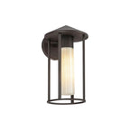 Alora Lighting EW526312BZGO Bronze,Glossy Opal Glass Tenko 12-in Bronze/glossy Opal Glass 1 Light Exterior Wall Image 4
