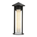 Alora Lighting EW526318BKGO Black,Glossy Opal Glass Tenko 18-in Black/glossy Opal Glass 1 Light Exterior Wall Image 1