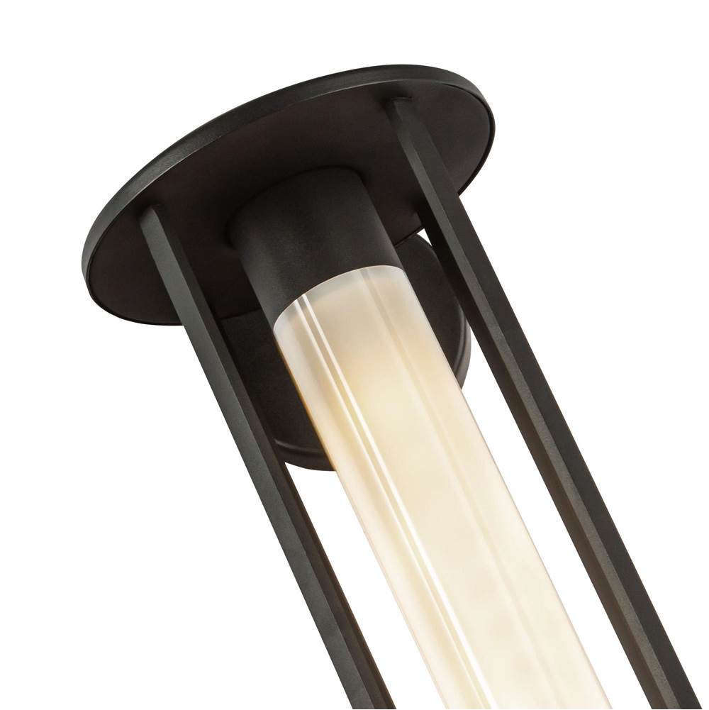 Alora Lighting EW526318BKGO Black,Glossy Opal Glass Tenko 18-in Black/glossy Opal Glass 1 Light Exterior Wall Image 2
