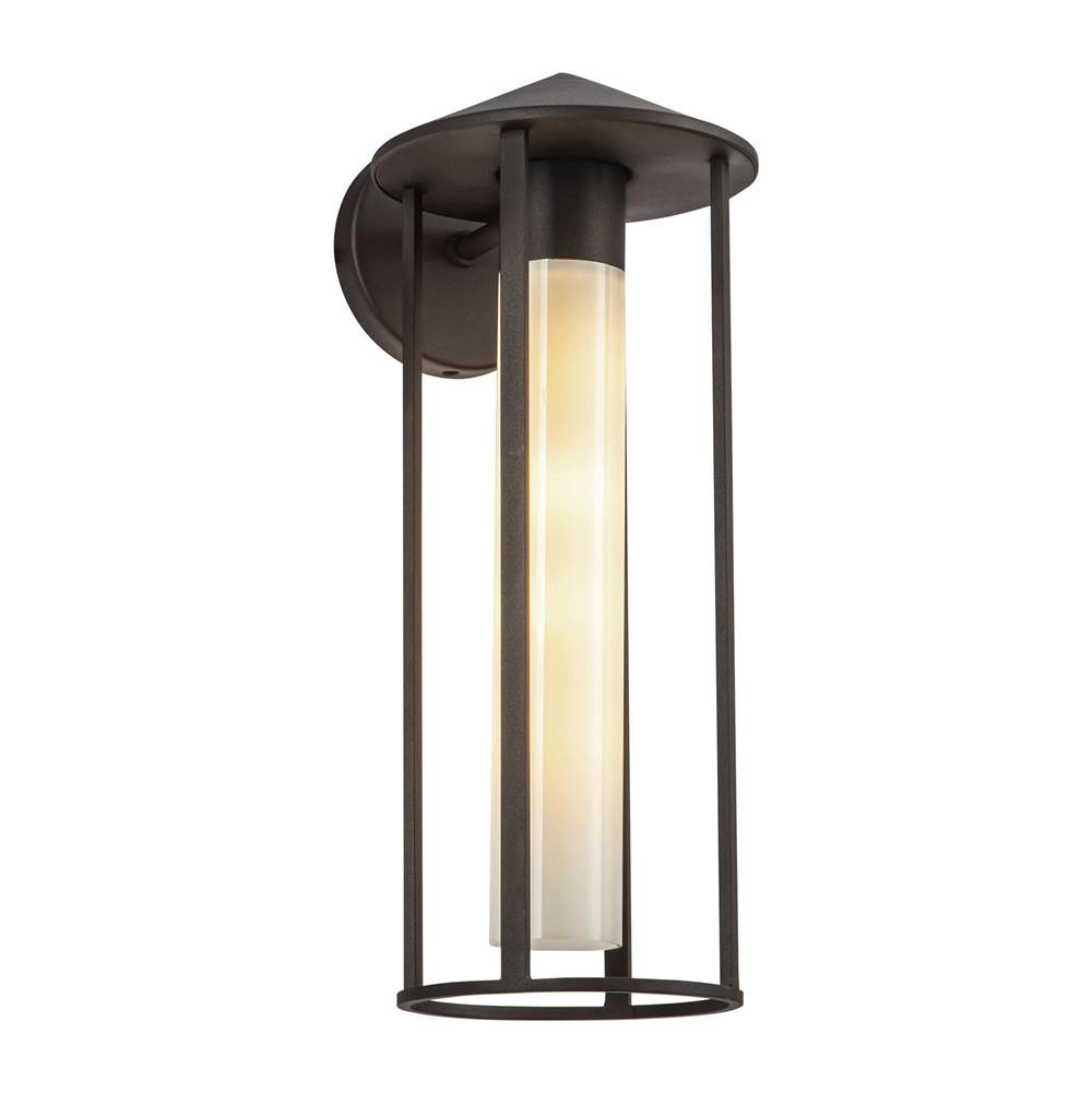 Alora Lighting EW526318BZGO Bronze,Glossy Opal Glass Tenko 18-in Bronze/glossy Opal Glass 1 Light Exterior Wall Image 4