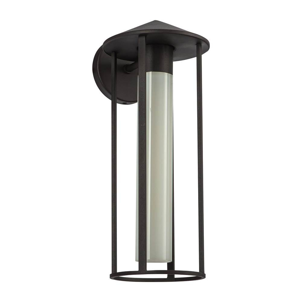 Alora Lighting EW526318BZGO Bronze,Glossy Opal Glass Tenko 18-in Bronze/glossy Opal Glass 1 Light Exterior Wall Image 3
