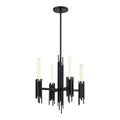 Alora Lighting Torres 19-in Matte Black 4 Lights Chandeliers