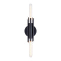 Alora Lighting Torres 11-in Matte Black 2 Lights Wall/vanity