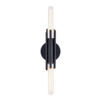 Alora Lighting Torres 11-in Matte Black 2 Lights Wall/vanity