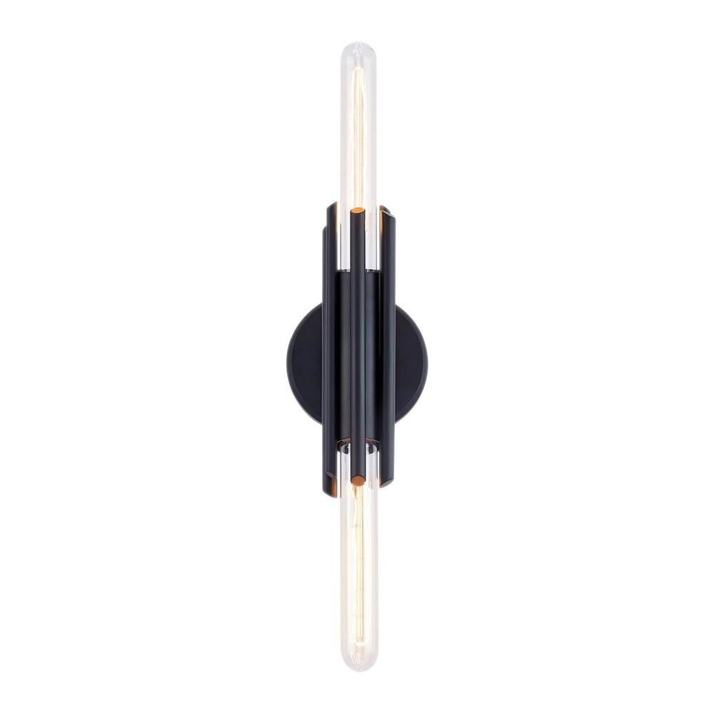 Alora Lighting Torres 11-in Matte Black 2 Lights Wall/vanity
