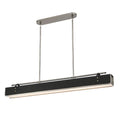 Alora Lighting Valise 60-in Aged Nickel/tuxedo Leather Led Pendant