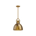 Alora Lighting Waldo 11-in Aged Gold 1 Light Pendant