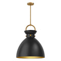 Alora Lighting Waldo 18-in Aged Gold 1 Light Pendant