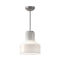 Alora Lighting Westlake 11-in Brushed Nickel/glossy Opal Glass 1 Light Pendant