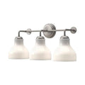 Alora Lighting Westlake 22-in Brushed Nickel/glossy Opal Glass 3 Lights Vanity