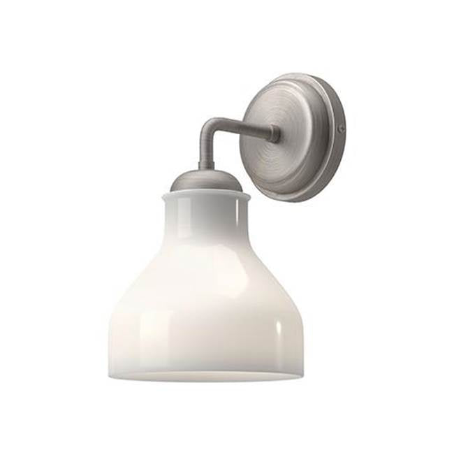 Alora Lighting Westlake 6-in Brushed Nickel/glossy Opal Glass 1 Light Wall/vanity
