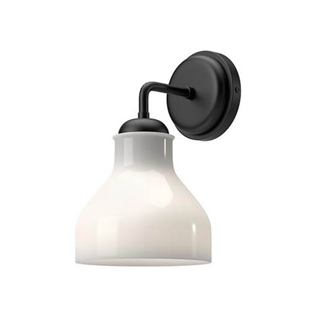 Alora Lighting Westlake 6-in Brushed Nickel/glossy Opal Glass 1 Light Wall/vanity