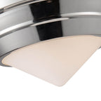 Alora Lighting Willard 10-in Polished Nickel/opal Matte Glass 1 Light Flush Mount