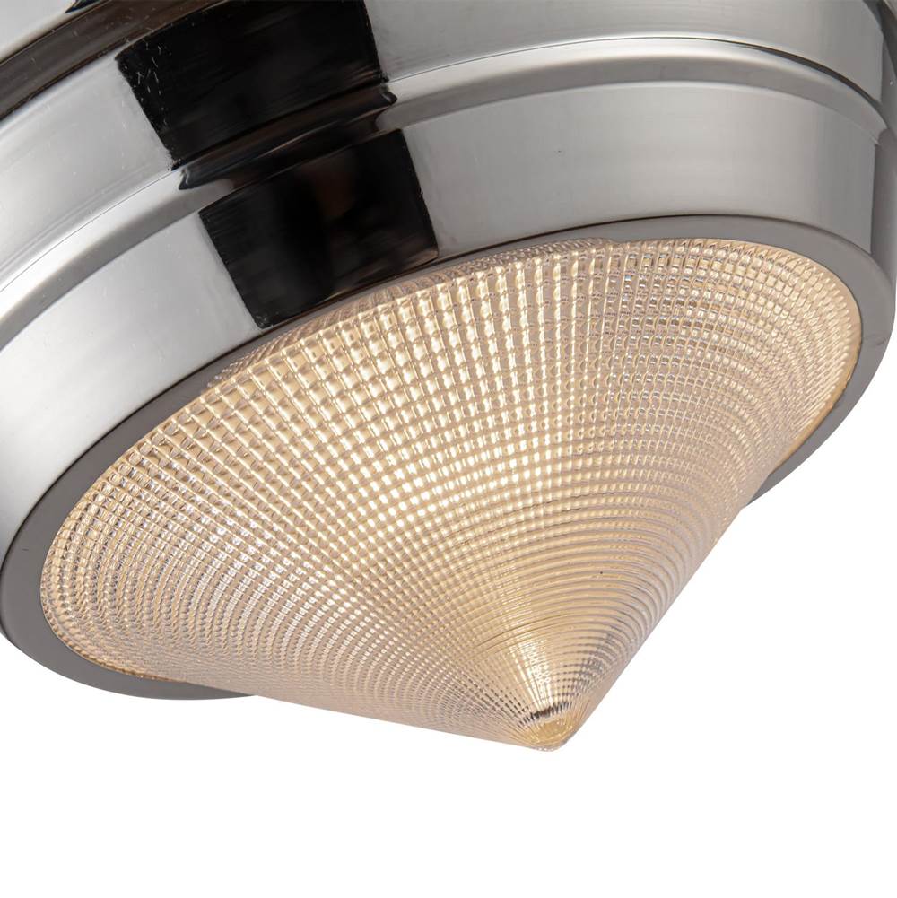 Alora Lighting Willard 10-in Polished Nickel/opal Matte Glass 1 Light Flush Mount