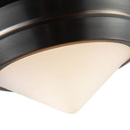 Alora Lighting Willard 10-in Polished Nickel/opal Matte Glass 1 Light Flush Mount